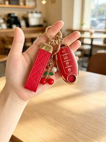 Bow Knot Keychain Set Ev 4-Key For Nissan Key Chain Protector (With Key Chain) - Soft TPU, Fit For Nissan Altima, Sentra, Maxima, Rogue, Armada, Pathfinder & For INFINITI Smart Remote Control - Perfect Gift - Bow - View 14