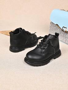 Baby Fashion New Boots With Comfortable Lining - Black - View 6