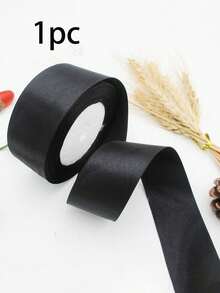 1 Roll Colorful Ribbon, 4cm Wide, 22m Long, Suitable For Making Rose Bows, Cake Decoration And Christmas Decoration, Ideal For Craft Projects And Gift Wrapping, Creative Crafts, Cake Decoration And Holiday Accents - A - View 15