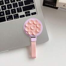 Dudukan Ponsel Magnetik Warna Solid Musim Panas dengan Cermin dan Tali Gantungan, Perekat Hisap Menempel pada Dinding Halus, Tempat Ponsel Meja - MultiWarna - View 19