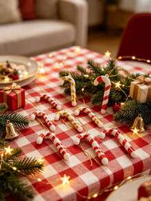 3pcs Christmas Twisted Candy Cane Hanging Ornaments, Multicolor Christmas Tree Decorations, Home Christmas Party Decor - A - View 10