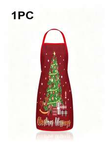Set Of 4 Funny Christmas Aprons, A Christmas Kitchen Chef Cooking Apron, A Cute Santa Claus Baking Apron, A Christmas Party Gift Set, Suitable For Cooking, Baking, Barbecuing, And Christmas Party Decoration - Multicolor - View 14