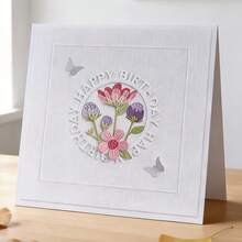 1pc Floral Themed Photo Frame Cutting Die, Perfect For Scrapbooking And Pressed Flower Crafts, Ideal Tool For Making Handmade Greeting Cards And Gift Cards - Flowers - View 3