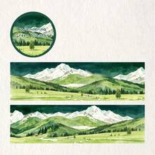 1pc/6pcs Qingye Manxing Series Washi Tape, High Aesthetic Value Scrapbooking Decorative Tape For Scene Creation And Collage - Multicolor - View 10