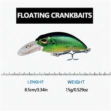 Set Umpan Kecil Menyelam Dalam 7 Buah, Umpan Keras Realistis untuk Memancing di Air Tawar dan Air Asin, Cocok untuk Ikan Amur Bass dan Ikan Perch - MultiWarna - View 2