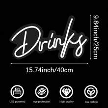1PC Bubble Tea Neon Sign With USB Cable, Clear Acrylic LED Neon Light, Cute Colorful Milk Tea Cup With Straw, Tapioca Pearl Details And Glowing Letters For Boba Cafe, Dessert Shop, Restaurant, Home Bar, Dorm And Celebration Decor - Multi-color light - View 10