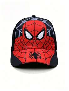 Disney Spider-Man Baseball Cap, One-Piece Adjustable Quick-Release Sun Hat, Unisex Casual Street Style Hat, Breathable Comfortable All-Season Outdoor Sports Cap With Spider Web Pattern, Suitable For Daily Wear, Travel And Street Fashion - A - View 9