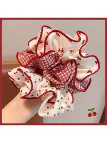 3/1 pièce Bandeau de cheveux en soie de haute qualité avec motif de points rouges, accessoire de cheveux mignon pour queue de cheval et tresse de fille, convient pour le bain, le maquillage, le lavage du visage, les accessoires de cheveux, les sports, la beauté à la maison, accessoire cadeau pour femmes, maquillage, fitness à la maison, accessoire pour femmes - Multicolore - Voir 5