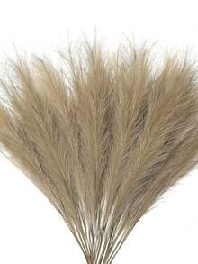 5/15pcs Artificial Reed Grass, Fluffy Faux Flowers, Beige, Brown, Artificial Reeds, Faux Reed Grass, Suitable For Home Farmhouse Decor, Bohemian Style Decor, Faux Flower Artificial Reed Decor, Vase Filler, Room Decor, Wedding Centerpiece Decor - B - View 21