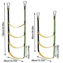 Foldable Water Boarding Ladder - Wear-Resistant Reflective Webbing, Stable Footing, Easy Storage, Yacht Fishing Boat Motorboat Water Activity Climbing Assistance Ladder - Multicolor - View 3