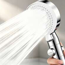 5-Mode High Pressure Filtered Handheld Shower Head Kit, Hard Water Filter Shower Head With Pause Button, Hose And No-Drill Bracket - Shower Head - View 8