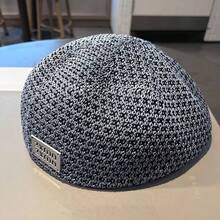 Summer Korean Style New Women's Beret Hat, Fashionable Elegant Versatile Sun Protection Knitted Hollow Artist Hat - A - View 11