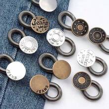 12 buah Gesper Perpanjangan Pinggang Celana Jeans Denim Gaya Acak, Perpanjangan Pinggang Elastis yang Dapat Diatur Tanpa Jahit, Perpanjangan Pinggang Logam untuk Celana Denim - MultiWarna - View 3