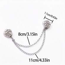 2/6pcs Multi-Function Magnetic Clothing Clips, Strong Button Clips For Pants, Sleeves, Cuffs, Hems, Clothing And Headscarf Decoration, Detachable, No Nails Or Sewing Required, Metal Clips For Shortening And Tightening - Multicolor - View 7