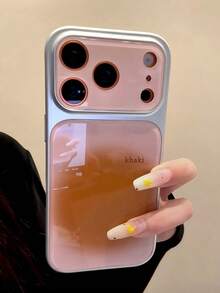 復古咖啡色紮染漸層 17 Pro Max 手機殼，獨特時尚保護殼，相容 Apple 16 Pro、15、16 Pro Max、17、17 Pro - 橘色 - 查看 2