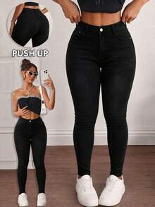 Women Jeans - Black - View 1