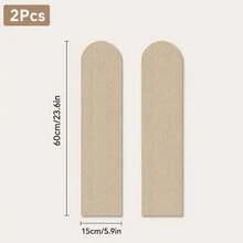 2pcs Self-Adhesive Cat Scratch Pad Vertical Wall Sticker, Wear-Resistant & Lint-Free, For Cat Claws, Wall Protection Pad, Anti-Scratch & Trimmable, Suitable For Furniture, Sofa, Door And Wall Protection Film, Multiple Colors Available - 60cm X 15cm - View 7