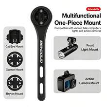 1pc Road Bike Handlebar Extension Mount Bracket For Cyclocomputer, Action Camera, Bike Light, Road Bike Accessories - Black - View 2