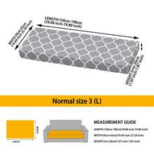 1pc Printed S/M/L Elastic Sofa Cushion Cover, Sofa Seat Cushion Protector, Suitable For Modern Daily Use And Bathroom - Multicolor - View 23