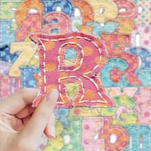 62pcs Colorful Letter Stickers, Fabric-Like Stickers, Children's Stationery Stickers, Student Educational DIY Decoration For Phon, First Day Of School - Multicolor - View 1