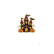 1pc Halloween Flat Single Horror Ghost House Brooch, Exquisite Brooch Badge With Delicate Texture And Realistic Detail, Highly Practical Decorative Accessory, Beautiful Gift Carrying Holiday Joy And Creative Imagination - Multicolor - View 7