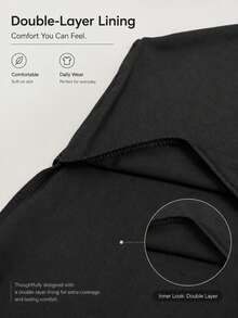 1pc Asymmetrical Strap Solid Color Stretchy Comfortable Short Summer Camisole/Tank Top Black - Black - View 7