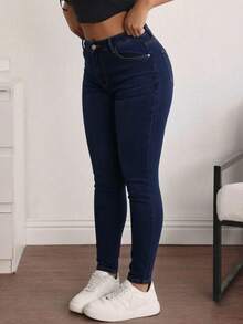 Women Jeans - 深藍 - 查看 3