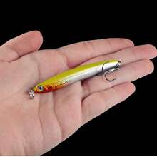 7pcs Sinking Pencil Lure Set, Slim Bionic Reflective Hard Baits, Long Casting Freshwater & Saltwater Fishing Lures For Bass And Pike - Multicolor - View 3