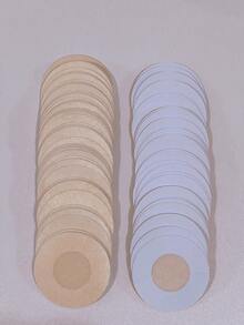 10/30/40/50/100 Pcs Penutup Puting Kain untuk Wanita, Penutup Puting Payudara, Penutup Payudara Tak Terlihat, Bantalan Bra, Stiker Dada, Penutup - Aprikot - View 5