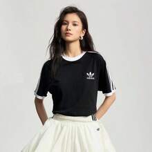 Adidas(ADIDAS) ADICOLOR CLASSICS T-SHIRT 100% Cotton Sports Crew Neck Short Sleeve T-Shirt KB2459 - Grey - View 1