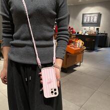 1件裝粉色條紋圖案防摔手機殼，TPU材質，適合作為節日禮物，相容 Apple XS/XS Max/XR/11/12/13/14/15/16 Pro/Pro Max/14/15/16 Plus/17，中性款 - 彩色 - 查看 2