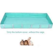 snow orchid 1pc Guinea Pig Cage Liner, Waterproof Guinea Pig Bedding With Waterproof Bottom, Suitable For Mesh, Cage Liner For Guinea Pigs, Rabbits, Hamsters, Rabbits, Cage Not Included - Water Blue - View 9