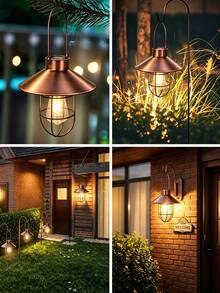Outdoor Hanging Solar Light, Suitable For Garden Decoration, Yard, Camping, Lawn, Pathway, Porch Lighting - Hand Lantern - View 8