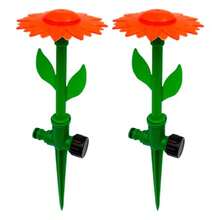 Kit 2 Irrigador Flor 360° com Engate Rápido – Aspersor para Jardim, Gramado, Horta e Plantas - A - Visão 1