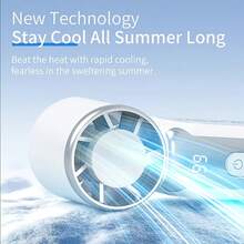 Mini Portable Turbo Fan Handheld Bladeless Electric Cooling Fan USB Rechargeable Pocket Personal Fan For Outdoor, Travel, Office Use, Camping,Travel Accessory - Multicolor - View 4