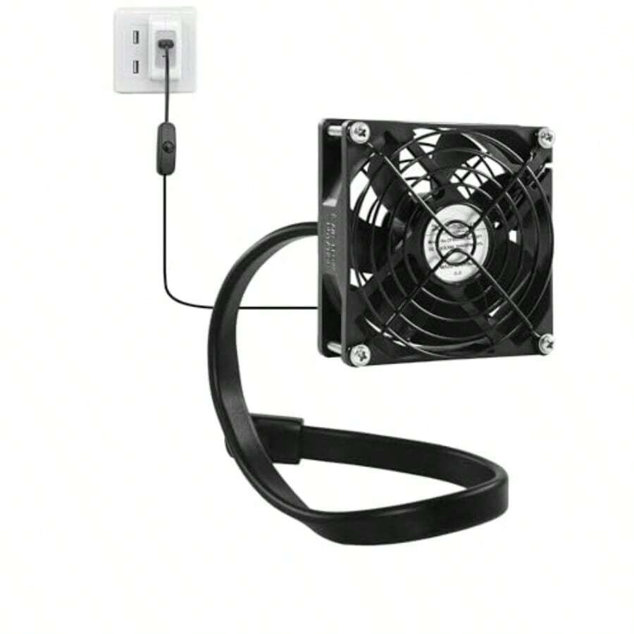 PANO-MOUNTS 植物育成ファン USB 5V 80mm 静音 小型栽培ファン グースネック調整可能 育苗・室内栽培・グロウテント換気用 - チェックする 1