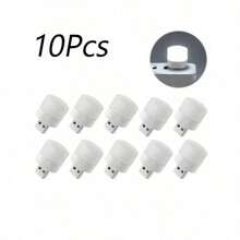 10pcs Mini USB Warm White Eye-Protection Reading Light, USB Plug-In Computer Power Bank Charging LED Night Light, Christmas Halloween Gift, Portable USB Night Light For Students, Laptop, Power Bank, Car - 10pcs - View 11