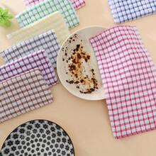 3/6/12/18/24pcs Reusable Durable Plaid Towels, Super Absorbent Soft Lint-Free Multi-Purpose Cleaning Cloths, Perfect For Kitchen Cleaning, Tea Set And Glass Drying [Multi-Color Assorted] - Multicolor - View 6
