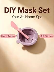 Dual-Ended Silicone Mask Brush/Scraper - 2-In-1 Tool For Applying And Removing Masks, Travel Size - White - View 14