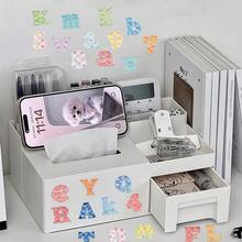 62pcs Colorful Letter Stickers, Fabric-Like Stickers, Children's Stationery Stickers, Student Educational DIY Decoration For Phon, First Day Of School - Multicolor - View 11
