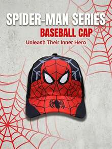 Disney Spider-Man Baseball Cap, One-Piece Adjustable Quick-Release Sun Hat, Unisex Casual Street Style Hat, Breathable Comfortable All-Season Outdoor Sports Cap With Spider Web Pattern, Suitable For Daily Wear, Travel And Street Fashion - A - View 4