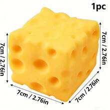 Giant Cheese Squeeze Toy - Extra Large Square Cheese Block Squishy Stress Relief Toy, Soft Slow Rebound Squeeze Toy For Relieving Tension - 彩色 - 查看 11