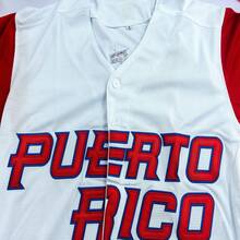 Men's #9 Javier "Javy" Baez Puerto Rico Embroidered Baseball Jersey, World Baseball Classic Apparel, Game Day Fan Gift - White - View 5