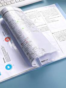 Back To School Essential A4 Transparent Pocket Folder 30-Page Document Holder Student Exam Paper Storage Bag Music Sheet Songbook Collection Album Certificate Holder Office File Binder Loose-Leaf Folder - Single Piece - View 4