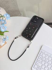 3pcs Colorful Heart Phone Case Set; 3pcs Phone Case + Adhesive Card Holder With Heart Pattern + Short Lanyard Compatible With Apple 13 Phone Case Apple 13 Phone Case Apple 11 11 Pro Max 11 Pro 12 12 Pro 12 Pro Max 13 13 Pro 13 Pro Max 14 14 Pro 14 Pro Max 15 15 Pro Max 15 Pro 16 16 Pro 16 Pro Max Protective Case - Multicolor - View 3