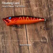 5pcs Floating Surface Lure Set, Hard Water-Splashing Lures, Long Casting Surface Lures For Snakehead And Bass - Multicolor - View 2