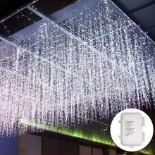 1pc 45/80/96/150LED Icicle String Lights, 8 Lighting Modes, AA Battery Powered, Wedding Garland Fairy Lights, Home Room Decor, Halloween Christmas Decoration - 8-mode AA Icicle Lights - View 6