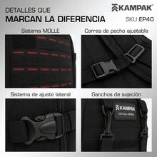 Super Mochila Kampak Ep40 Multiusos P/ Laptop Ajustable - Negro - Ver 6