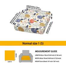 1pc Printed S/M/L Elastic Sofa Cushion Cover, Sofa Seat Cushion Protector, Suitable For Modern Daily Use And Bathroom - Multicolor - View 20