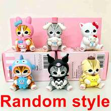 1pc Limited Mofusand Shark Cat Co-Branded Display Models, Kawaii Cartoon Character Blind Box. Premium Vinyl Desk Ornaments, Random Styles, Thoughtful Seasonal Gift For Fans, Relatives And Companions.(Stochastic Style) - Multicolor - View 5